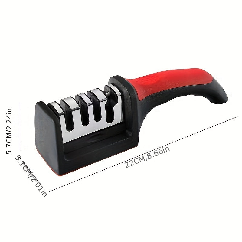 Knife Sharpener 4 Stages Professional Kitchen Sharpening Stone Tungsten Diamond Ceramic Sharpener Tool