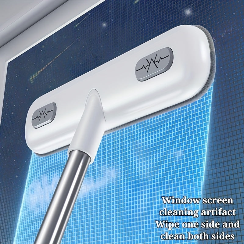 [Magical Window Cleaning Brush] Extendable Magical Window Cleaning Brush, Reusable Pet Hair Removal Tool | Screen Cleaning Brush, Home Door and Window Cleaning Supplies, Halloween/Christmas Gifts