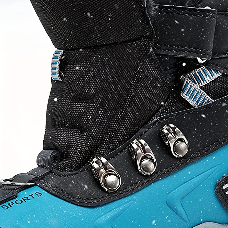 Boys Snow Boots, Anti-Slip Shoes For Outdoor Hiking Climbing Winter