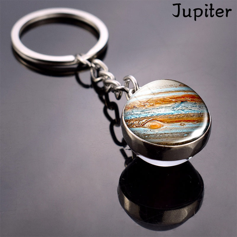 Solar System Eight Planets Keychain, Keychain Accessory, Astronomy Gift, Planet Keyring, Star Design, Durable Keyring, Celestial Keyring, Spacethemed Accessory, Collectors, Science Lovers