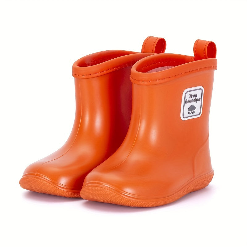 Toddler Baby Boys Rain Boots, Non-slip Soft Bottom Lightweight Shoes For Rainy Day