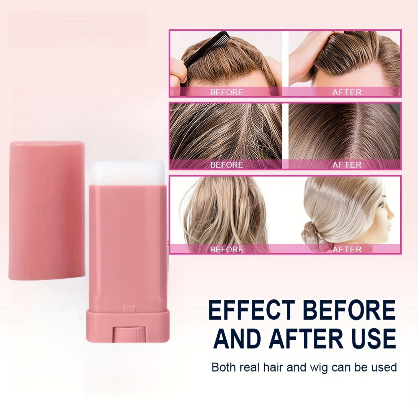 Cherry Blossom Scented Hair Wax Styling Stick 15g Long-lasting Hold Natural Fragrance Volumizing Shine for Men and Women Universal Holiday Gift