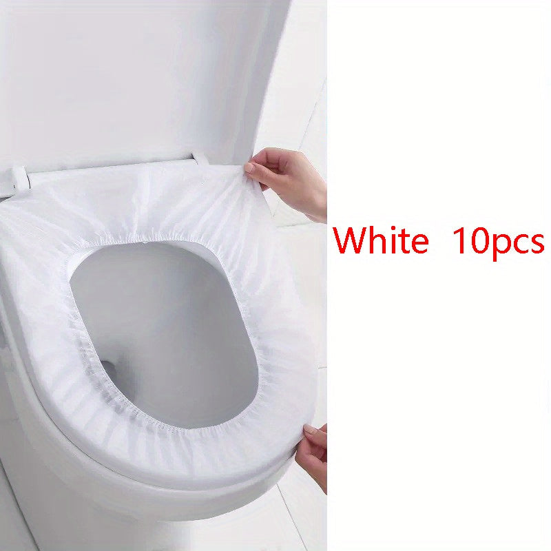 10/20PCS Disposable Toilet Seat Cover, Portable Toilet Seat Cover For Business Travel, Essential Travel Accessories For Airplanes And Camping, Bathroom Accessories, Toiletries, Teen Gifts