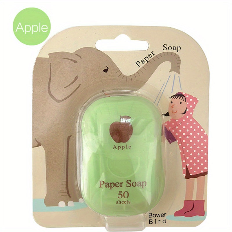 50 Pcs Foaming Portable Soap Paper Sheets, Disposable Travel Scented Bath Slice Sheet, Confetti Slide Flakes For Travel And Outdoor Father's Day Gift