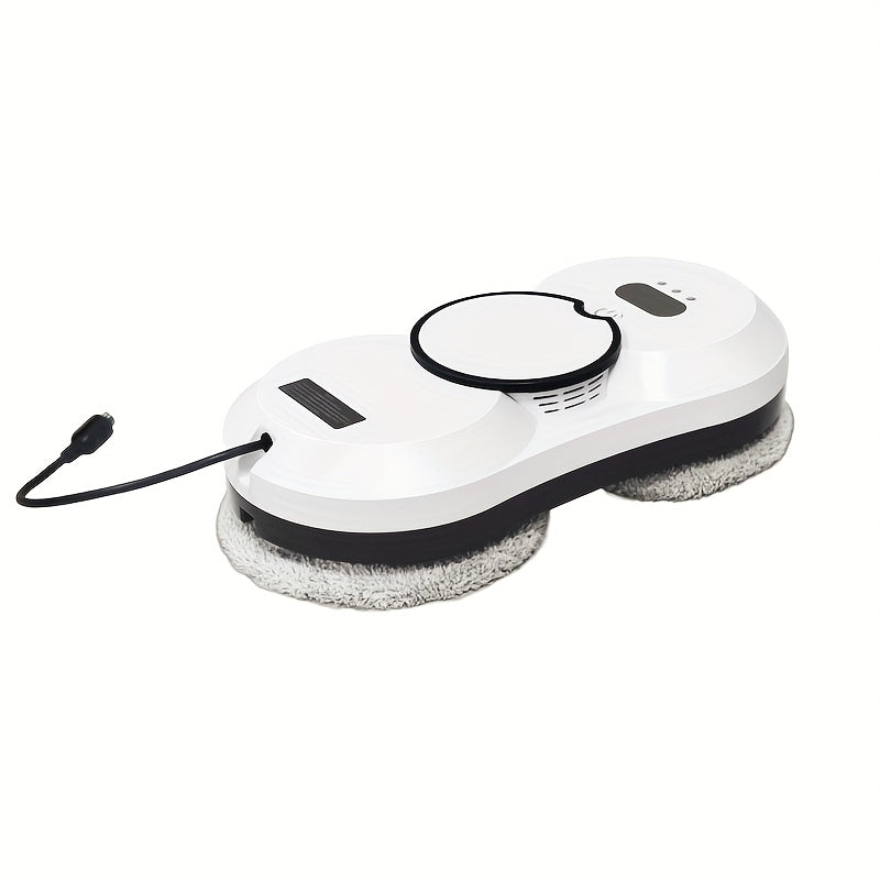 An Intelligent Window-Cleaning Robot That Automatically Sprays Water, Remote-Controlled Electrically Operated Glass Cleaning Robot with Planning Function