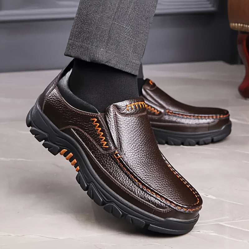 Men's Dress Shoes Durable Non-slip Oxford Shoes Formal Shoes For Wedding Business Party, Middle aged men's footwear