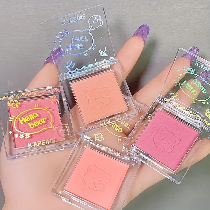 Monochrome Blush, Matte, Pearly Finish, Lifting And Color Correcting Contouring Blush Palette, Long Lasting Waterproof And Sweatproof Rouge Palette, Nude Makeup Tool