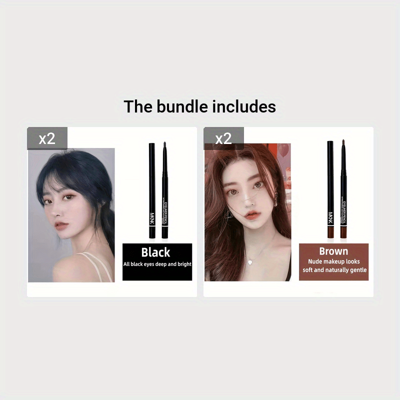 Long-Lasting Vibrant Waterproof Eyeliner Pencil - High Pigment, Gentle on Eyes, Smudge-Proof, Easy to Apply, Cruelty-Free Makeup Tool for Women