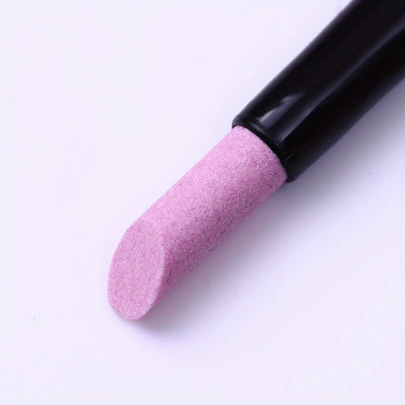 Quartz Scrubs Stone Cuticle Stick Pen, Nail Art Grinding Pen Nail Polish Manicure Care Tools, 3 Pcs