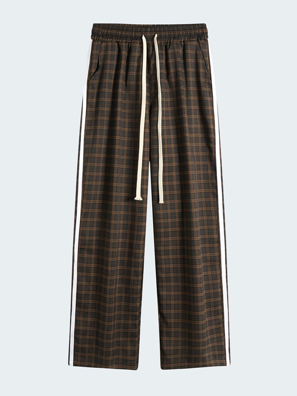 Men's Trendy Plaid Loose Pants For Spring/Fall
