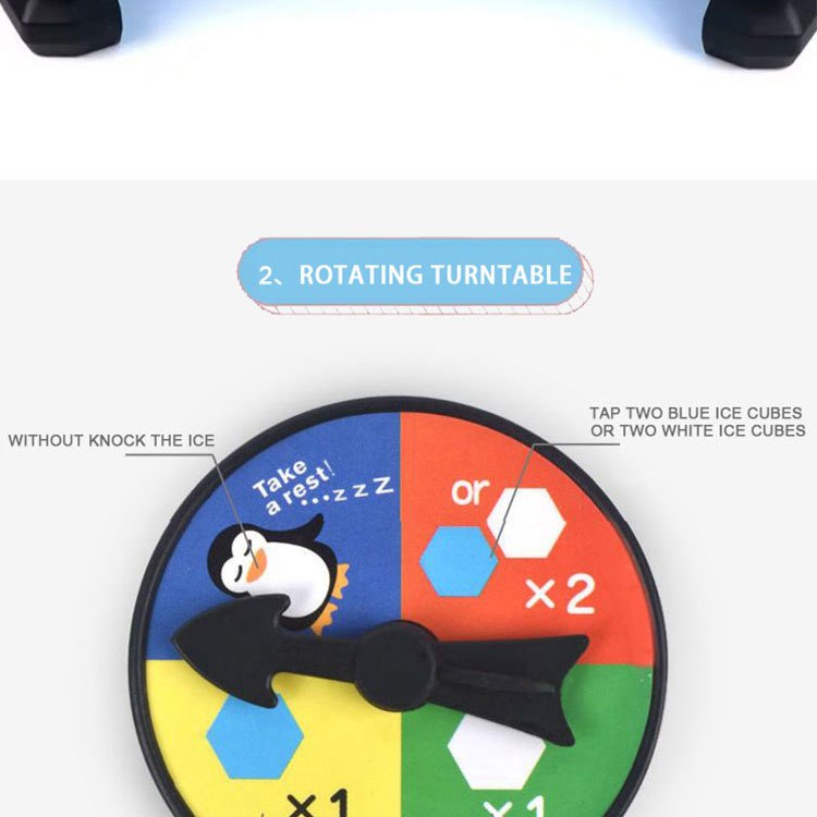 Save the Penguins Family Game - Interactive Ice Knocking Board Toy with Colorful & White Plastic Pieces, Educational STEM Fun for Youngsters