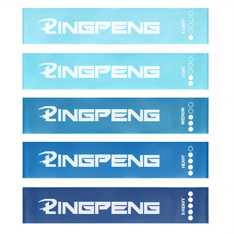 Yoga Resistance Rubber Band Fitness Level 5 Workout Elastic Band Expander Pilates Sports Training Gym Equipment