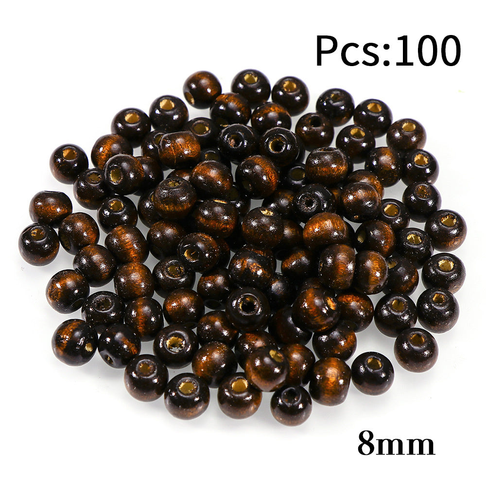 Wooden Beads DIY Jewelry Making Hand Craft Fine Jewelry 6 8 10 12 18 20MM