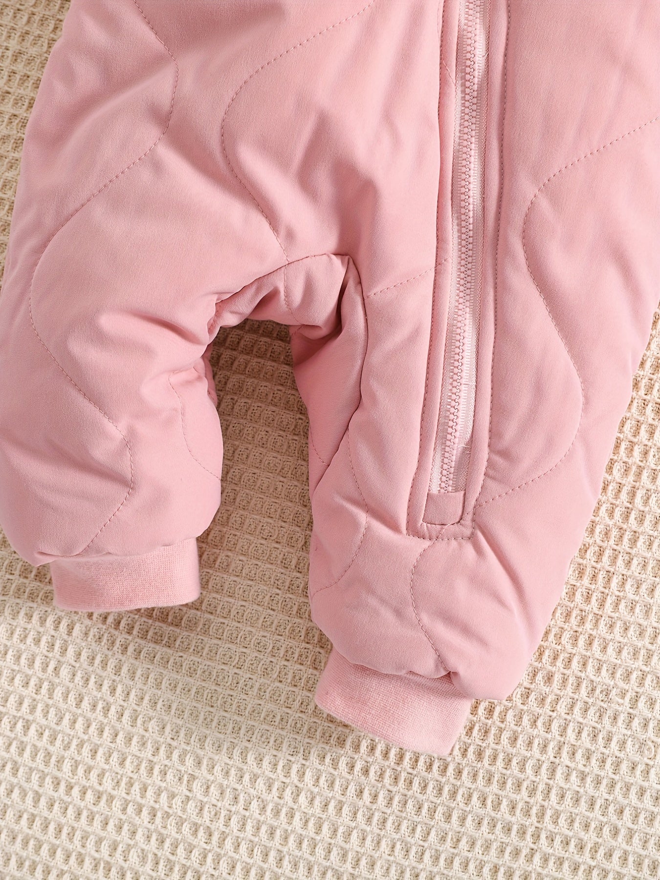 Baby Thickened Romper Autumn and Winter Outdoor Suit Newborn Set with Fleece Lining Zipper for 0-1 Year Old Youngsters' Clothes Christmas/Halloween/Thanksgiving Day, for Outdoor