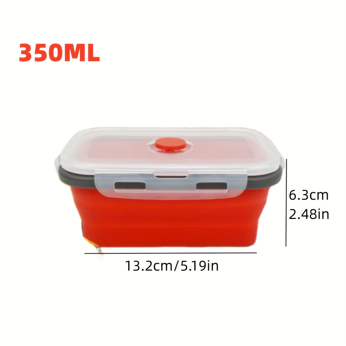 [Silicone Food Container] Collapsible Silicone Food Storage Container - BPA Free - Microwaveable - Freezer, Dishwasher Safe - Space Saving Stackable - Collapsible Leftover or Meal Prep Lunch Box Containers