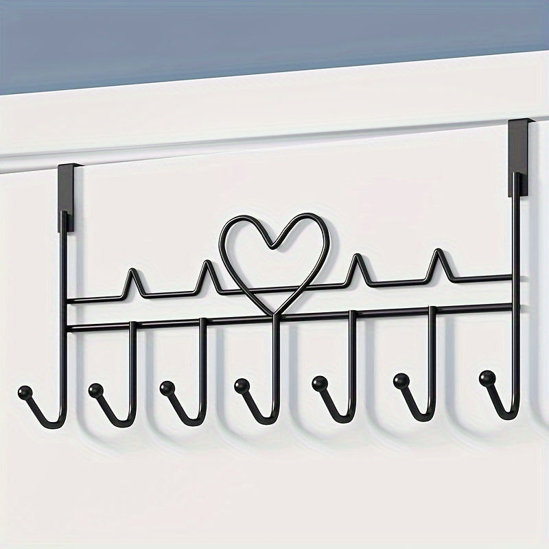 [Multi-Purpose] Contemporary Wall Mounted Hook Rack | Multi-Purpose Organizer | Painted Finish | Home and Office Use | Modern