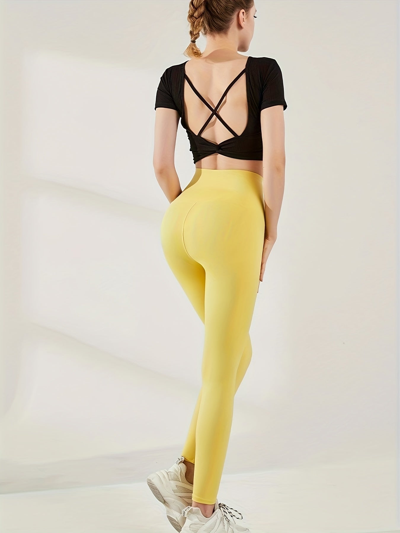 Women's Tummy Control Leggings - Quick Dry, Butt Lifting, Body Shaping Activewear Pants Wide Waistband