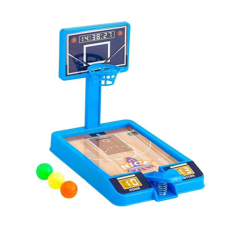 Mini Tabletop Shooting Device, Finger Catapult Basketball Machine, Parent-child Interactive Toy, Children's Birthday Gift, Kids Gift, Train Focus Ability, Simulated Basketball Court Decoration