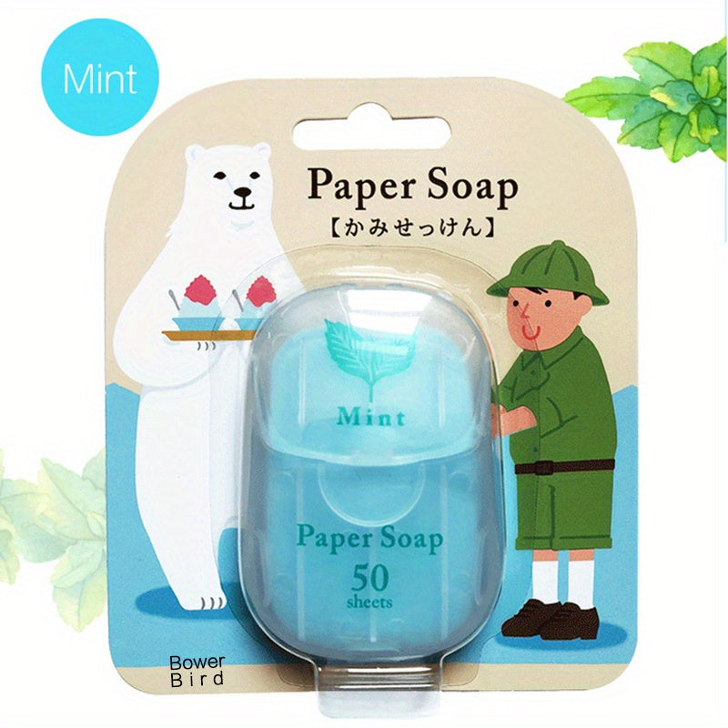 50 Pcs Foaming Portable Soap Paper Sheets, Disposable Travel Scented Bath Slice Sheet, Confetti Slide Flakes For Travel And Outdoor Father's Day Gift