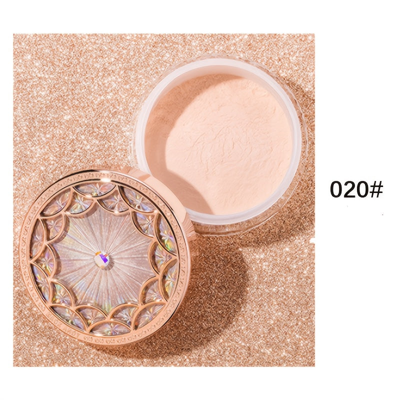 for MACK Andy Matte Finish Makeup Setting Powder – Smooth, Natural, Long-Lasting Coverage for All Skin Tones, Ivory to Rose, Lightweight & Oil-Control Compact with Intricate Design, Skin Brightening Product | Elegant Compac