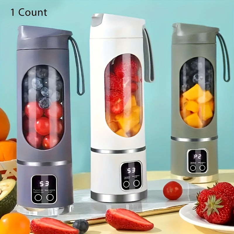 Portable USB-Rechargeable Blender & Juicer - Easy Clean, Perfect for Fruit & Vegetable Drinks, Milkshakes - 10.14oz to 16.91oz Capacity