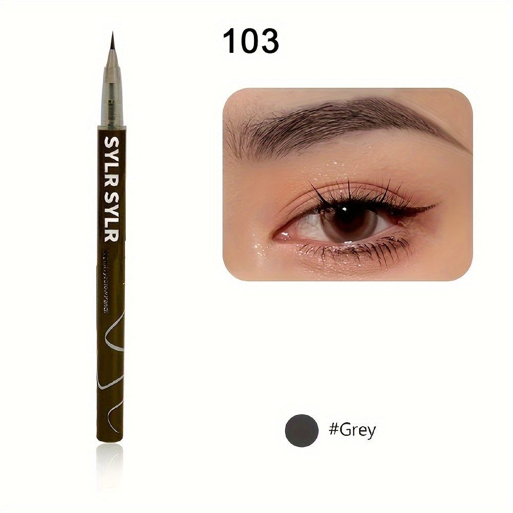 Ultra-Fine 0.008mm Waterproof Eyebrow Pen - Long-Lasting, Sweatproof, Smudge-Free Microblading Liquid Eyeliner with 2-in-1 Design for Precise, Natural-Looking Brows and Lashes - Professional, Easy-to-Use Makeup Essential