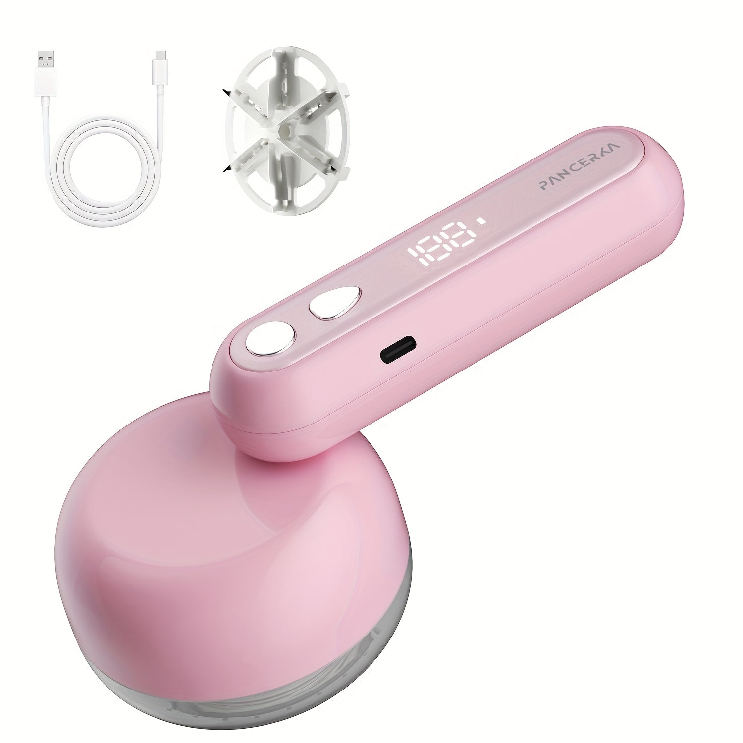 Portable Rechargeable Lint Eraser with Cleaning Brush, Effective Fabric Scraper for Furniture and Carpets, Removes Lint Balls, USB Rechargeable Electric Lint Eraser, Portable Clothing Shaver for Sweaters, Blankets, Carpets an