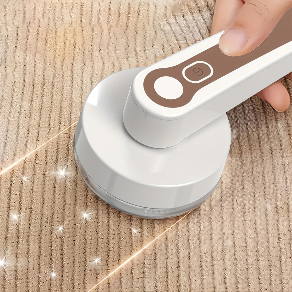 Portable Rechargeable Lint Eraser with Cleaning Brush, Effective Fabric Scraper for Furniture and Carpets, Removes Lint Balls, USB Rechargeable Electric Lint Eraser, Portable Clothing Shaver for Sweaters, Blankets, Carpets an