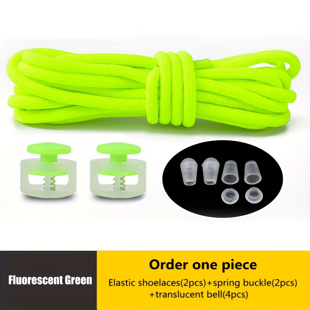[Elastic Spandex Shoelaces] 1 Pair of Elastic Spandex Shoelaces - Universal Adult 100cm Length, Lazy Tie-Free Suitable for Sneakers
