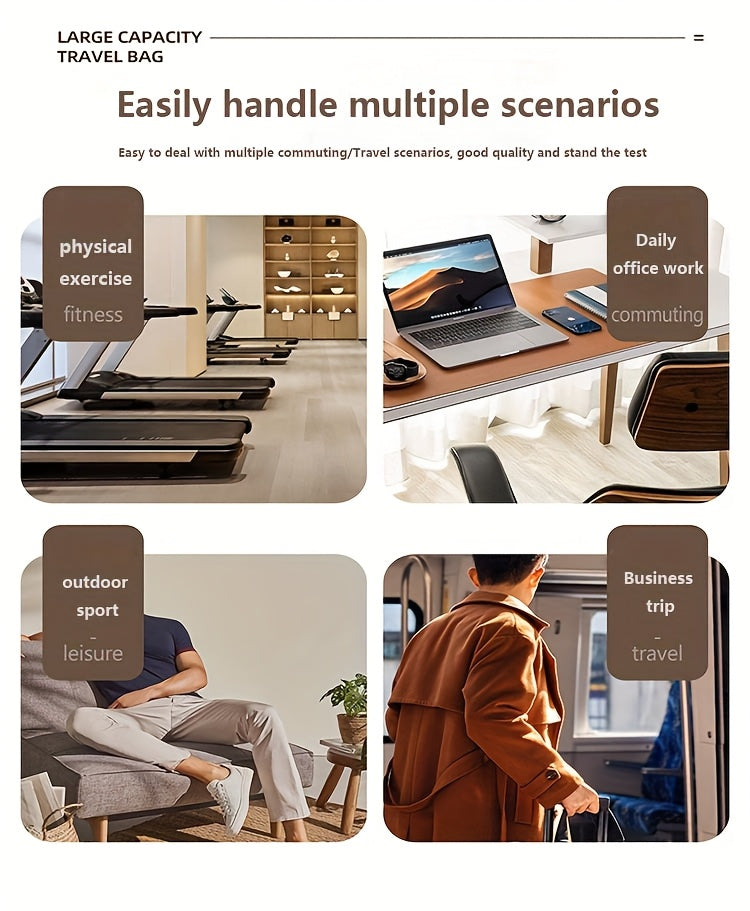 [Luxury Travel Bag] Extra Large Luxury Women's Gym Duffel Travel Bag | Multifunctional with Wet/Dry Separation, Convenient Side Pockets, and Independent Shoe Compartment - Lightweight Maternity Bag Storage Bag for Short Trip