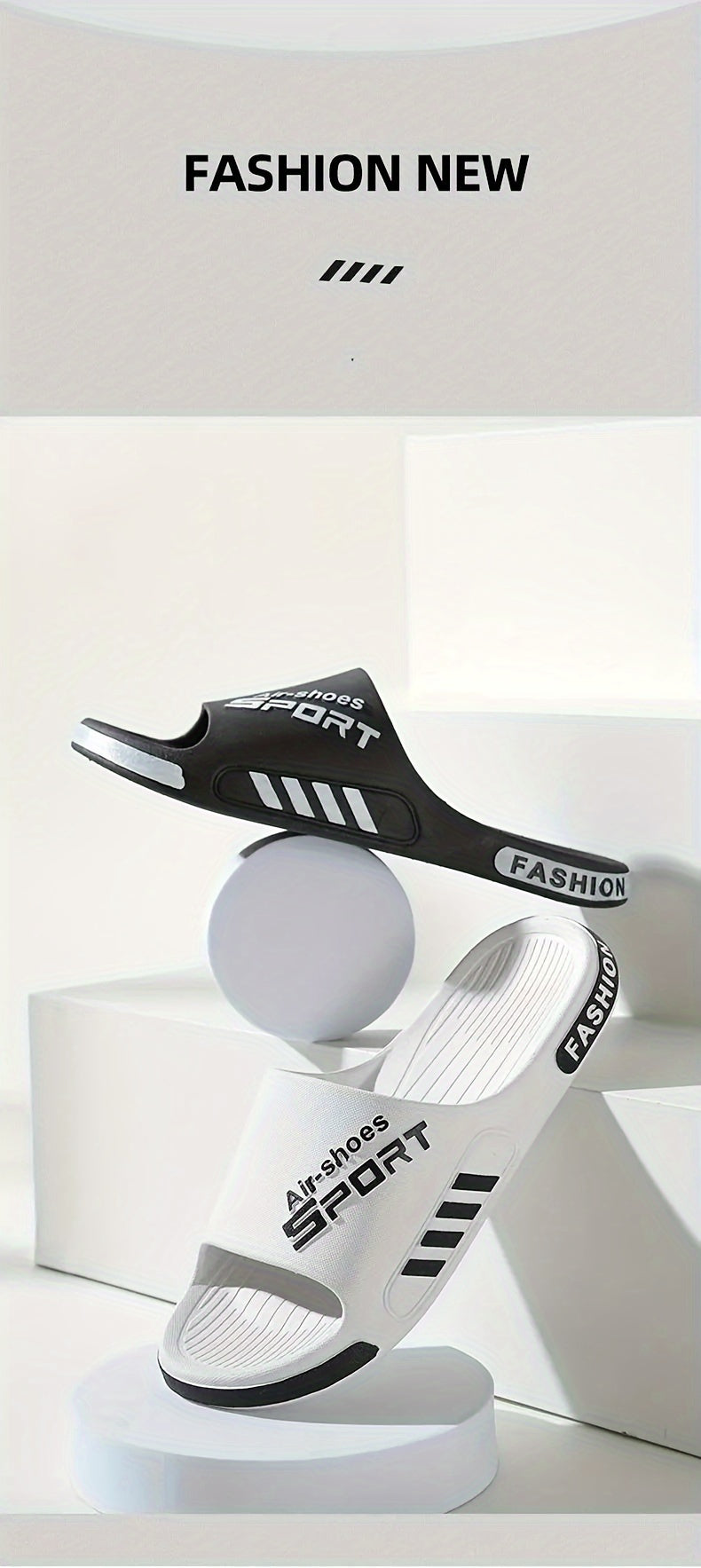 Men'S Casual Summer PVC Slippers - Non-Slip, Wear-Resistant Sole, Comfortable Slip-On Sandals for Outdoor & Indoor Use, Outdoor Footwear | Casual Slipon Shoes | PVC Upper Sandalssuitable for Men & Women