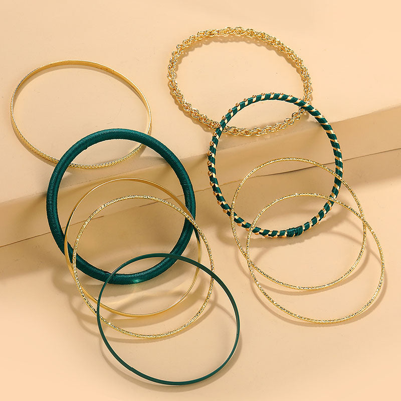 Boho Style Bangle Bracelet Special Large Bangle Set For Women &   9 Pcs