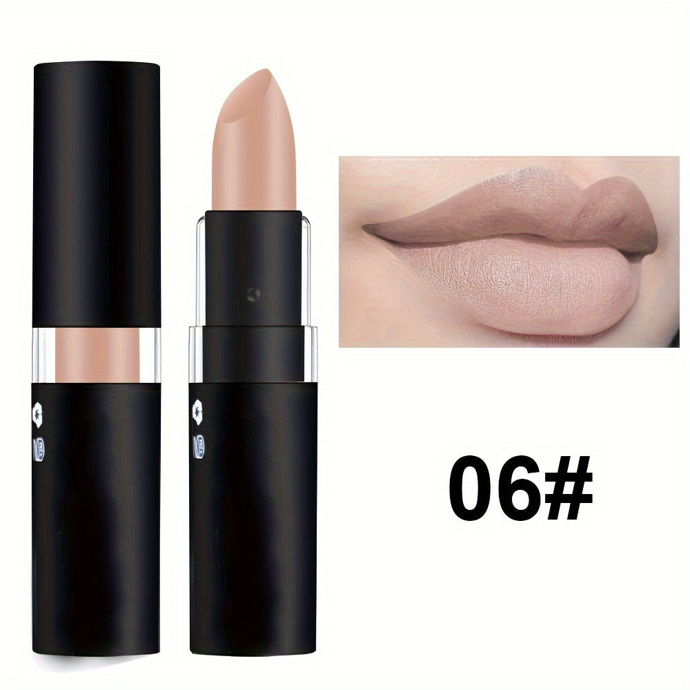 Vitality Lipstick Matte Green Black Goth Nude Velvet - Waterproof Long Lasting Party Stage Retro Makeup Vampire Olive Green Black Purple Halloween Creative Makeup