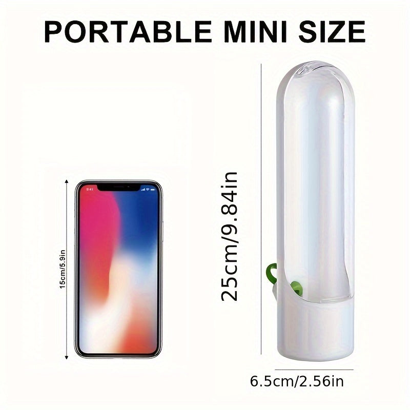 1/2pcs Vegetables Preservation Pod Herb Preservation Vegetables Fresh Coriander Container Suitable For Refrigerator, Keep Bottle Herb Preservation, For Mint Refrigerator Storage, Keep Green And Fresh For 2-3 Weeks Refrigerato