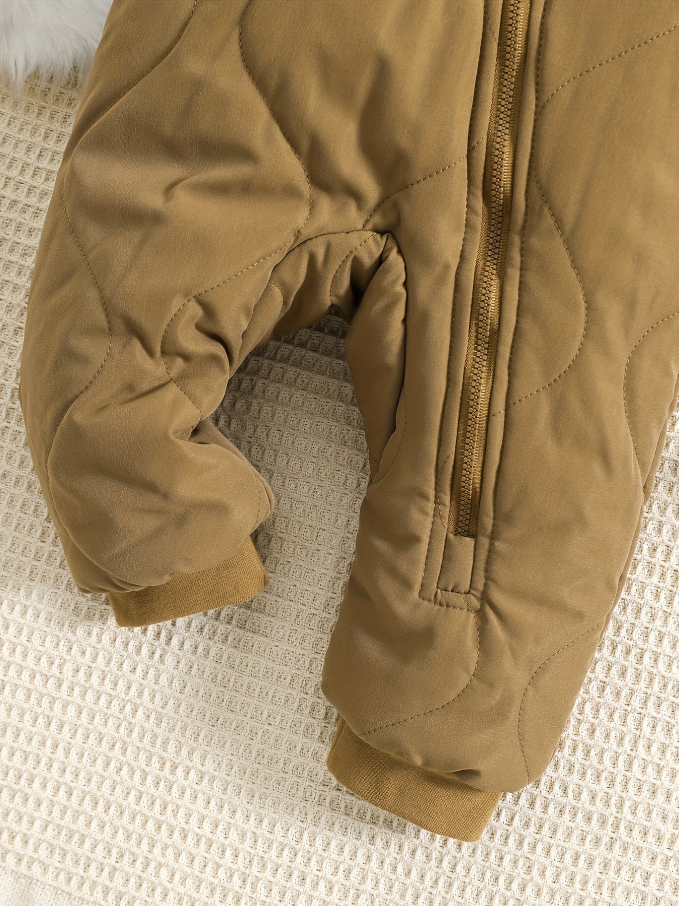 Baby Thickened Romper Autumn and Winter Outdoor Suit Newborn Set with Fleece Lining Zipper for 0-1 Year Old Youngsters' Clothes Christmas/Halloween/Thanksgiving Day, for Outdoor