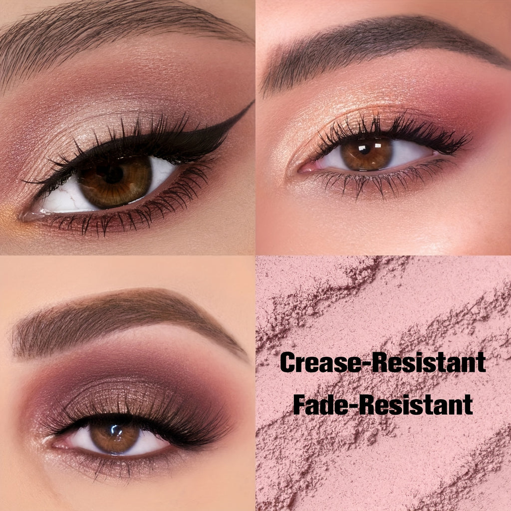 12 Colors Eyeshadow Palette, Shimmer Matte Finish, Rich Color Velvet Texture, Nude Eyeshadow Makeup Palette