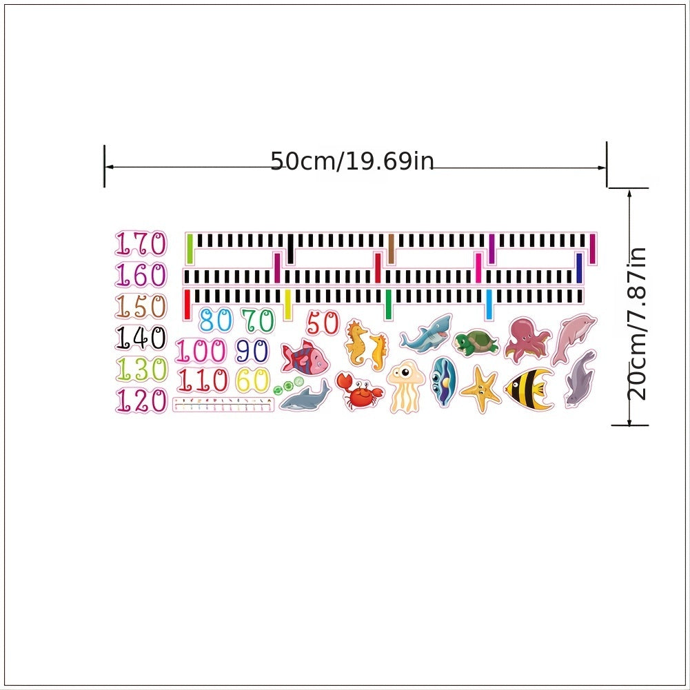 Height Sticker, Anytime To Know Baby's Height Gain, Cute Styling To Attract Baby's Attention