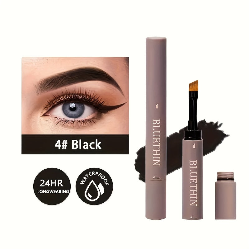 Waterproof and Sweat Proof Double-ended Eyebrow Cream - Smudge Proof Long Lasting Makeup Without Separation - Eyebrow Pencil With Matching Brush Eyebrow Pomade