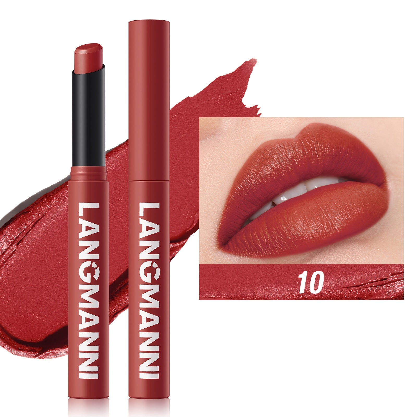 Smooth Velvet Matte Lipstick, Easy To Apply, Moisturizing And Hydrating Lip Balm, Natural Shine
