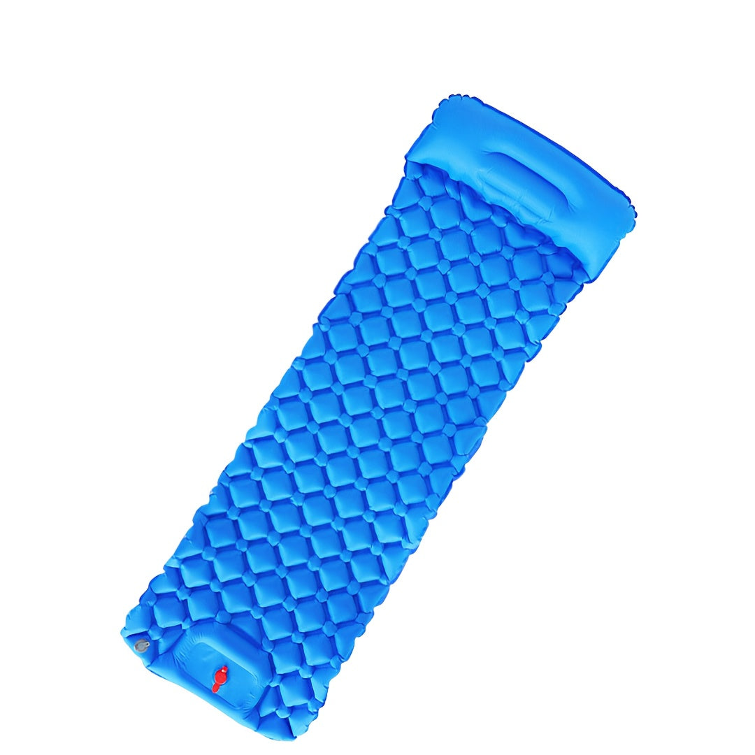 WESTTUNE Ultralight Air Cushion Sleeping Pad - Rectangular, Nylon, Foldable Camping Mattress with Built-in Air Pump, Ideal for Hiking and Outdoor Adventures, Camping Gear | Foldable Sleeping Pad | Durable Sleeping Pad