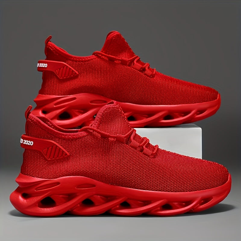 Men's Blade Sneakers Running Shoes Slip-on Sneakers With Shoelaces - Odor-resistant Athletic Shoes - Lightweight And Breathable