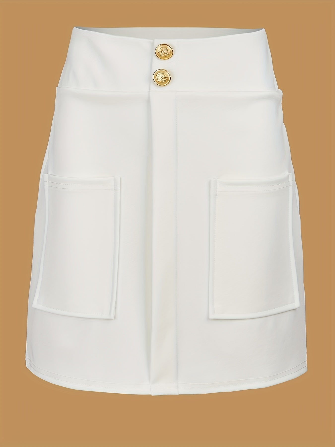 Blazers Two-piece Set, Casual Fashion Solid Loose Long Sleeve Blazers & Mini Skirt, Women's Clothing