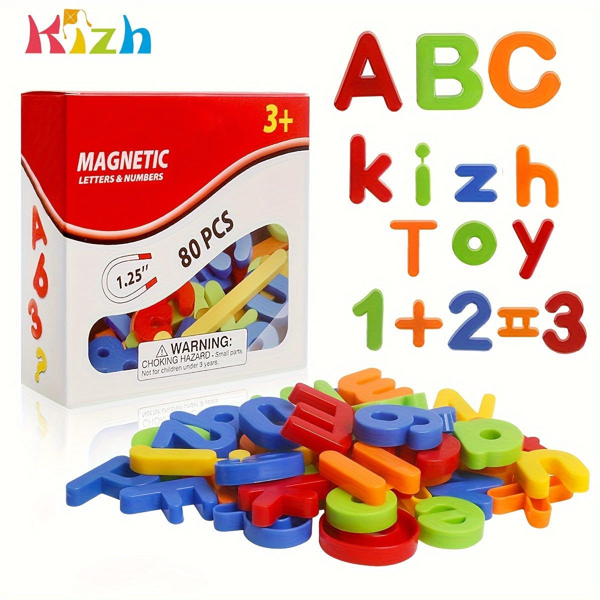 Plastic Alphabet Magnets for Children, Featuring Magnetic Letters And Numbers for Educational Purposes. Ideal for Spelling And Counting, These 80pcs Sets Include Both Uppercase And Lowercase Letters, Making Them Perfect Learn