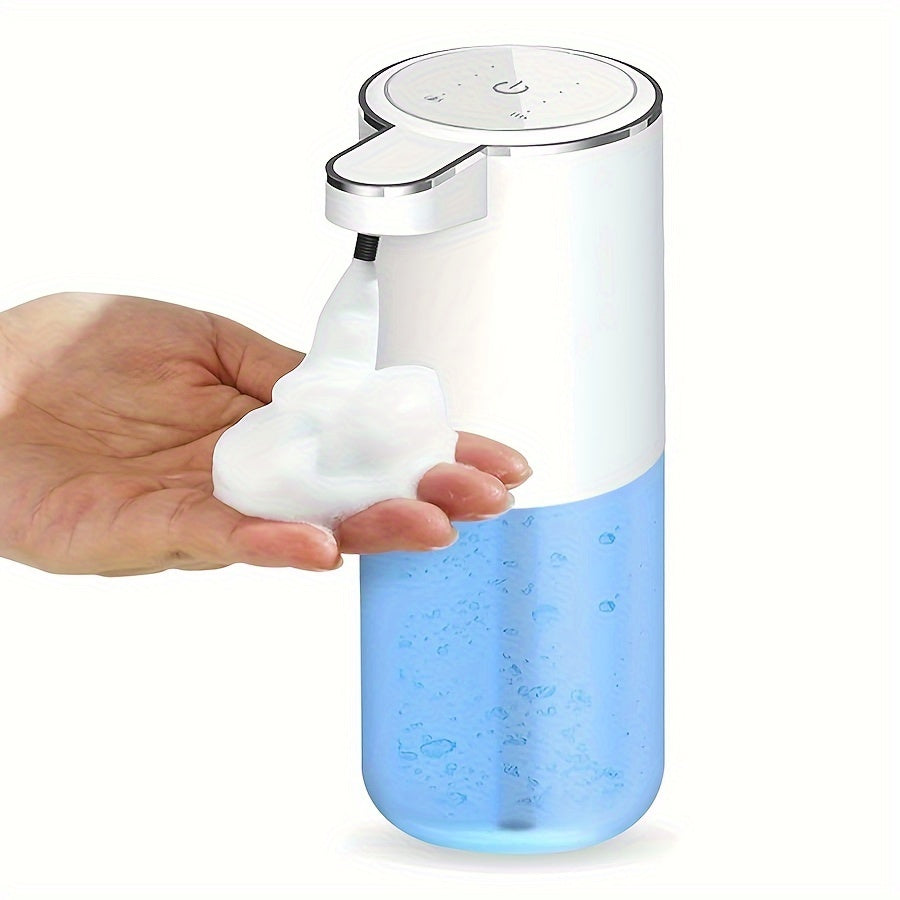 12.85oz Automatic Soap Dispenser with Touchless Sensor - Wall-Mounted, Rechargeable Lithium Battery, USB Charging, Modern Design for Bathroom And Kitchen, Bathroom Soap Dispenser|Modern Soap Dispenser|Touchless Soap Dispenser