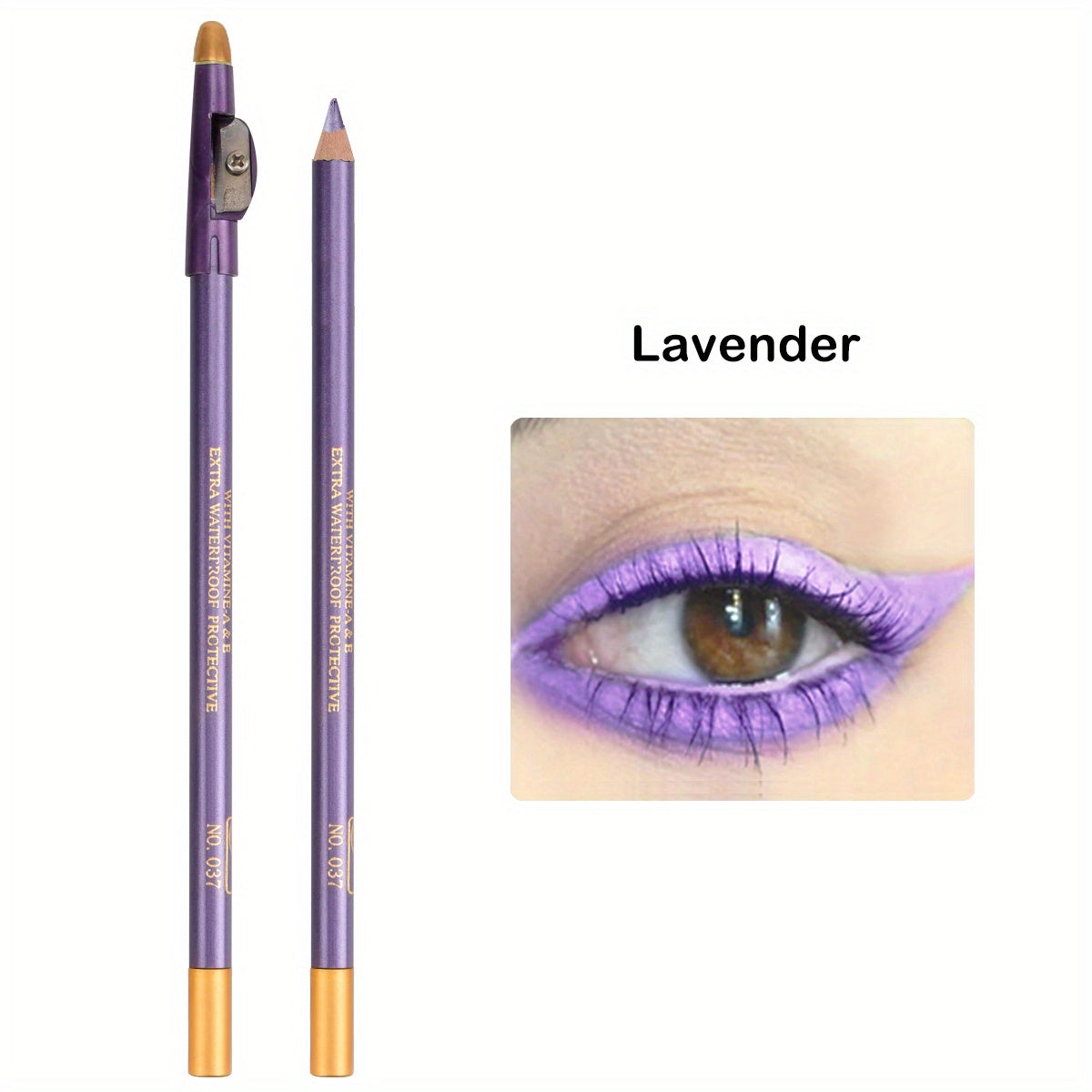 Wooden Makeup Pen With Pencil Sharpener Black Pearlescent White Multi-color Lip Liner Eyeliner Lying Silkworm Eyebrow Pencil Multi-purpose Makeup Tool Valentine's Day Gifts