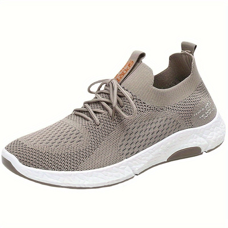 Men's Slip-on Sneakers With Shoelaces - Odor-resistant Athletic Shoes - Lightweight And Breathable
