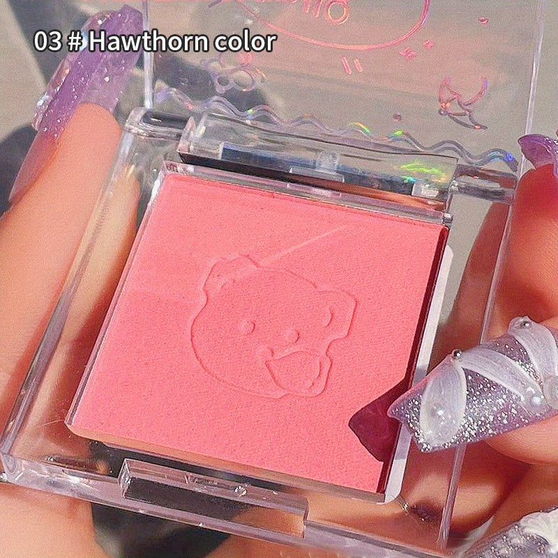 Monochrome Blush, Matte, Pearly Finish, Lifting And Color Correcting Contouring Blush Palette, Long Lasting Waterproof And Sweatproof Rouge Palette, Nude Makeup Tool