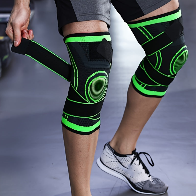 1pc Strap Knee Protector Sports Knee Support Adjustable Compression Breathable Joint Protection Sports Knee Protector Strap Compression Basketball Running, Knee Compression with Gel