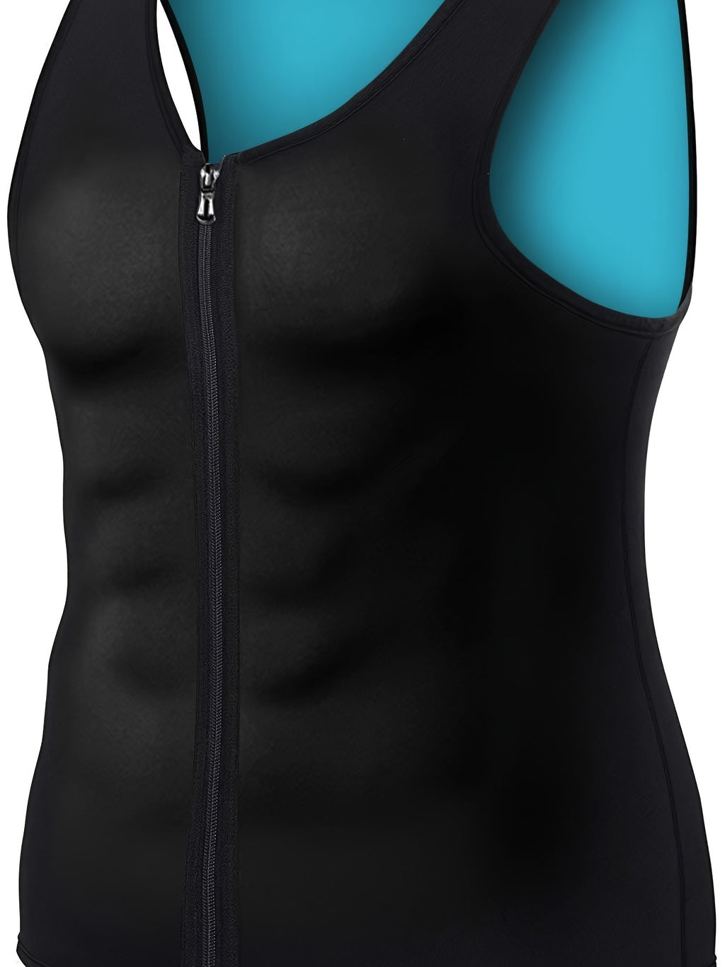 Men's Compression Sweat Sauna Vest, New Slimming Suit For Students, Waist Belts Body Shaper Back Support Tank Top For Workout Fitness Gym