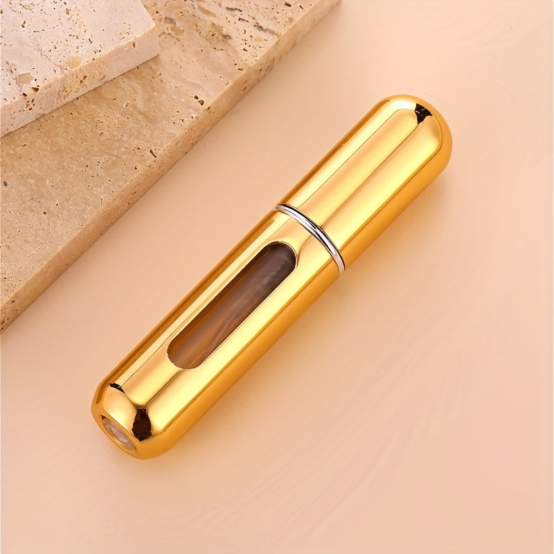 NEW Colorful 5ML Mini Portable Travel Perfume Spray Empty Travel Aftershave Fashion Aluminum Star Shape Bottle Self Pump Bottom Glass Perfume Cosmetics Sprayer